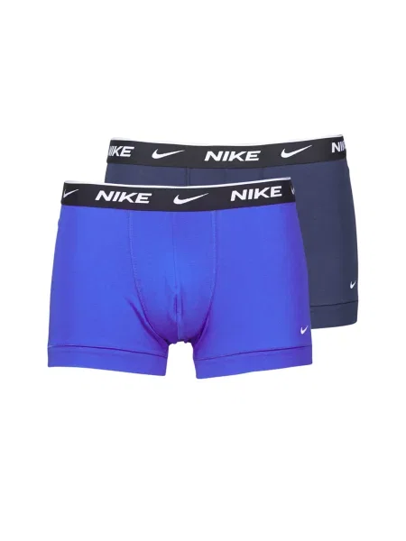 Boxerky Nike Everyday Cotton Stretch Trunk IEV obsidian/game royal bílé