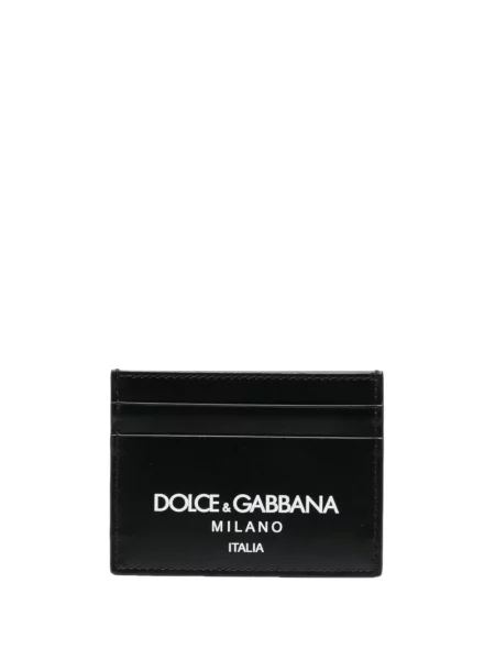 Portofel Dolce & Gabbana din piele cu imagine negru