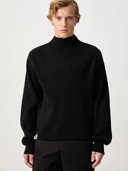 Sweter Puma wełniany czarny