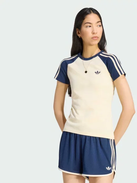 Футболка adidas Adicolor комбінований верх жовтий