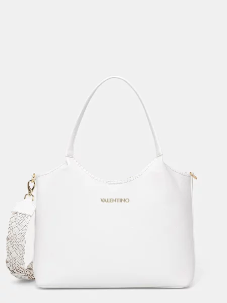Valentino Bags geantă shopper pentru femei cu imitație de piele ALEKSANDRA alb