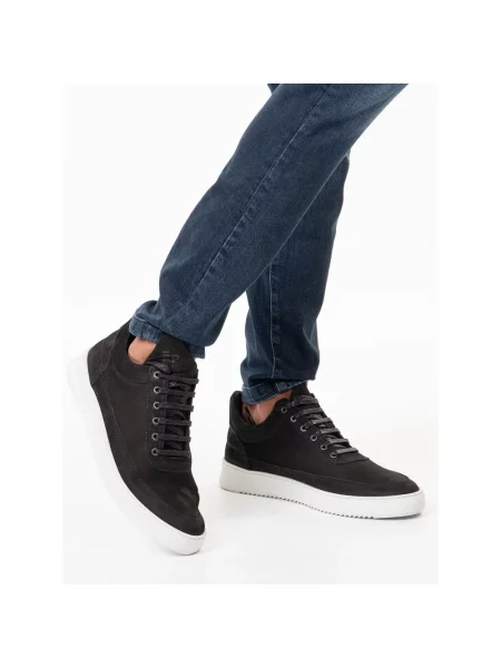 Filling Pieces sneakersy zamszowe Low Top Ripple czarny