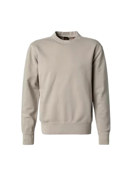 Bluza Boss z dekoltem w serek beżowa