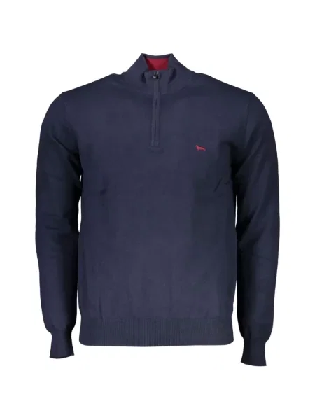 Pulover Harmont & Blaine cu broderie albastru