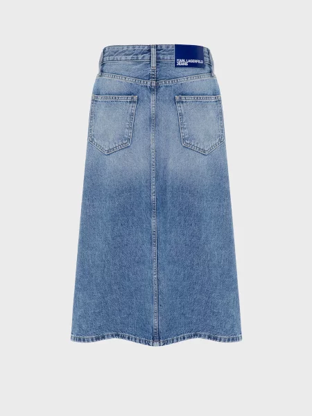 Джинсова спідниця Karl Lagerfeld Jeans синій