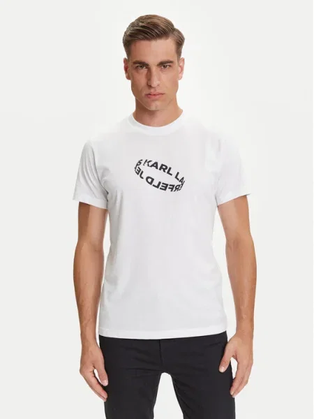 KARL LAGERFELD JEANS Tricou negru alb