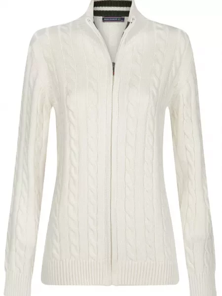 Felix Hardy Geacă tricotată alb