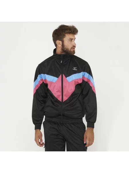 Odzież do biegania Lekka Kurtka Czarna-Fuksja Model Loose czarna
