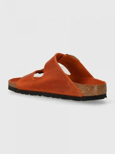 Кожаные шлепанцы Birkenstock с пряжкой