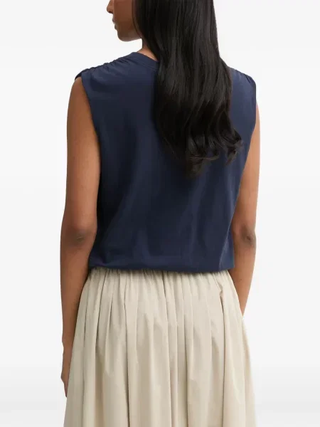 Top Rag & Bone cu volane albastru