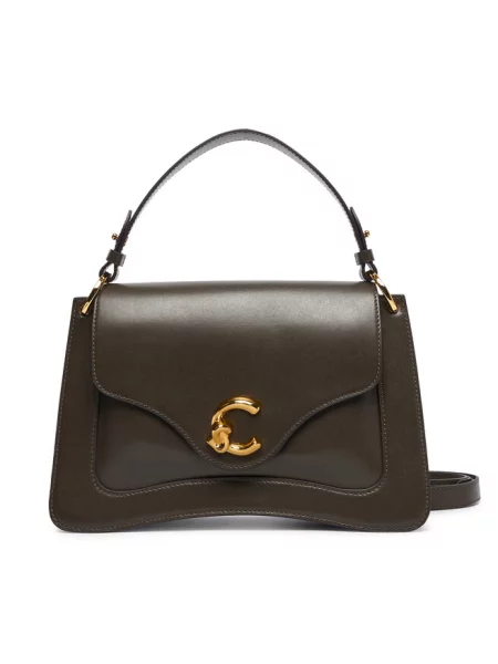 Torebka crossbody Coccinelle skórzana zielona
