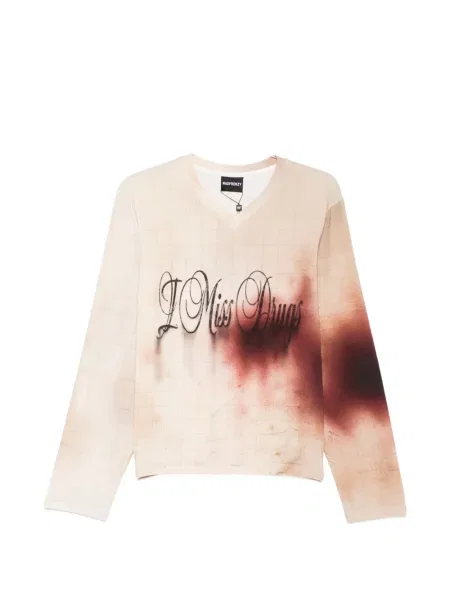 Риза Madfrenzy с V-образно деколте