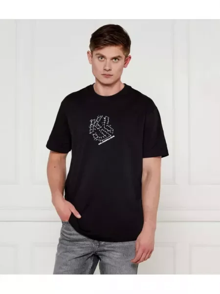 Karl Lagerfeld Jeans Póló fekete