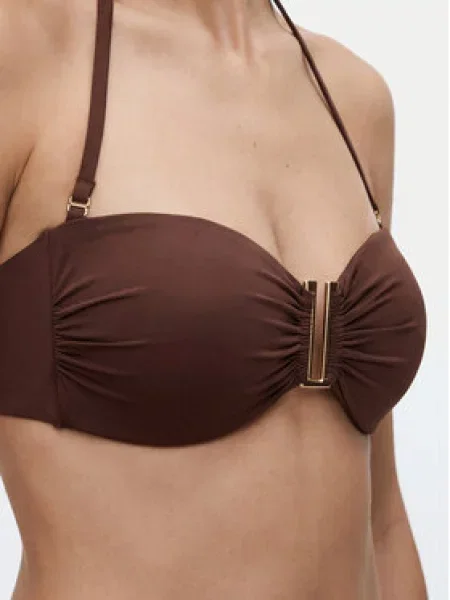 Plavky Max Mara Beachwear hnědé