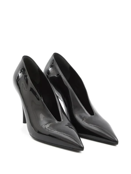 Pantofi cu toc Gucci din piele de lac negru