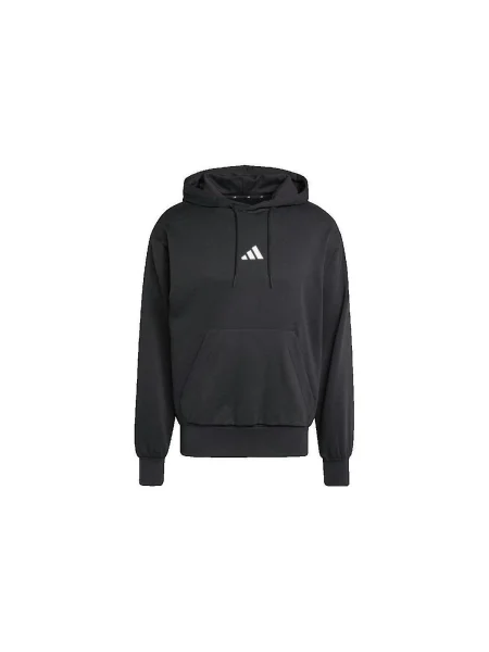Hanorac din fleece Adidas din fleece negru
