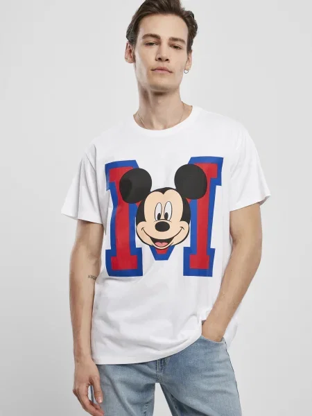 Mister Tee Tricou Mickey Mouse / mai multe culori alb