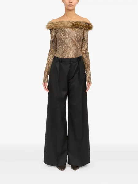 Pantaloni Mm6 Maison Margiela negru