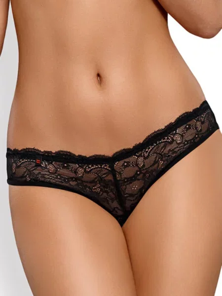 Кружевные бразилианы Obsessive черные