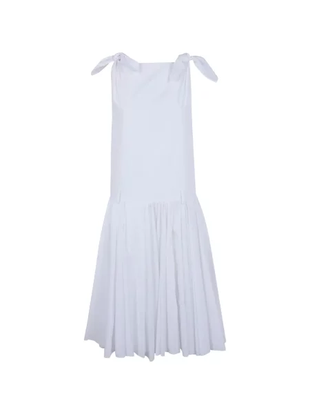 Rochie midi N°21 până la genunchi de costum alb