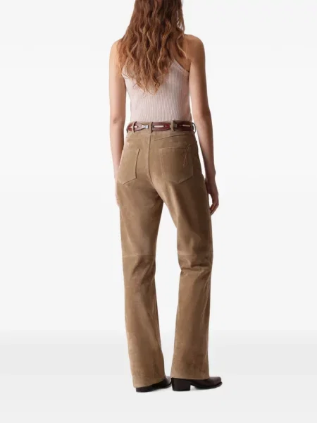Pantaloni Fortela din piele de căprioară