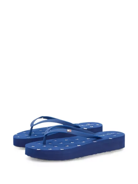 Șlapi Tommy Hilfiger cu imagine albastru