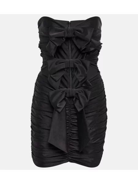 Sukienka Alexandre Vauthier z dżerseju bez ramiączek czarna