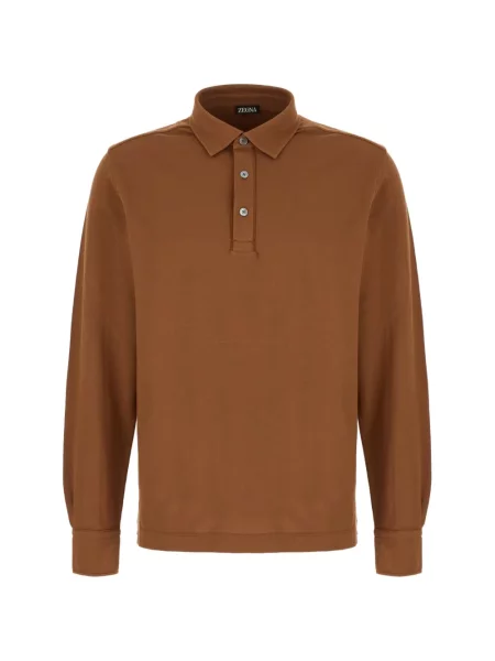 Polo Zegna lung maro