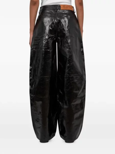 Pantaloni Séfr din piele negru