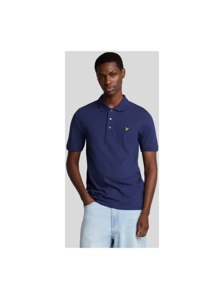 Koszulka polo Lyle & Scott niebieska