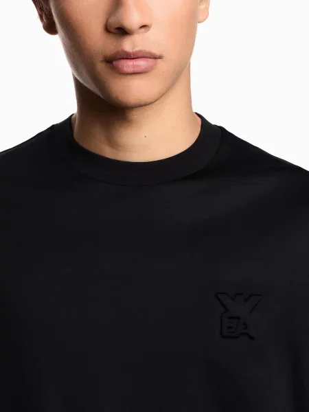 Футболка Emporio Armani из лиоцела черная