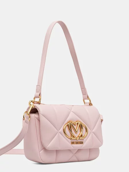 Кожаная сумка через плечо Love Moschino