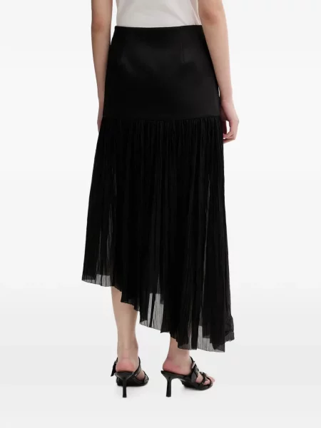 Fustă midi Miss Sixty asimetrică negru