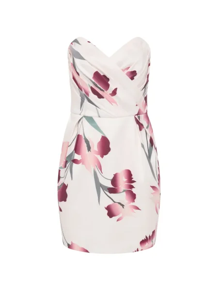 Rochie mini Rebecca Vallance cu model floral fără bretele de costum