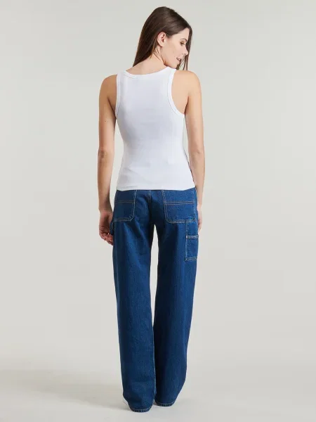 Tricou Calvin Klein Jeans alb