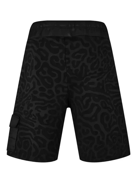 Pantaloni cargo Hugo cu imagine negru