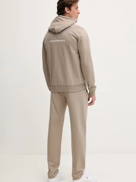 Emporio Armani komplet dresowy beżowy