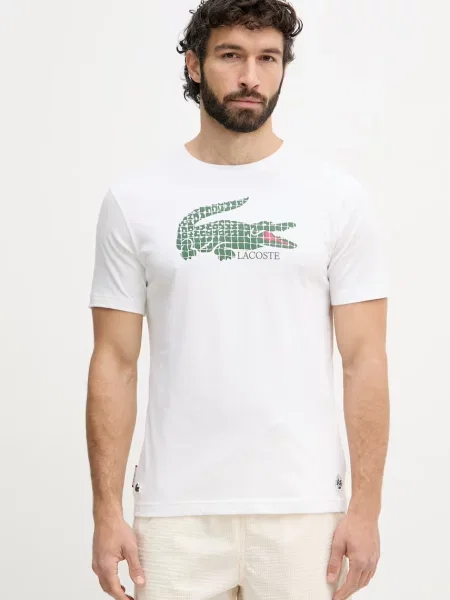 Lacoste tricou pentru bărbați cu bej