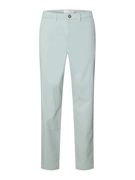 SELECTED Chino kalhoty SLHNEW MILES kouřově modrá