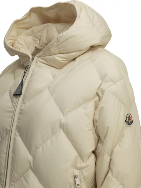 Scurt geacă cu puf Moncler cu glugă