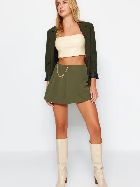 Fusta plisata Trendyol plisată