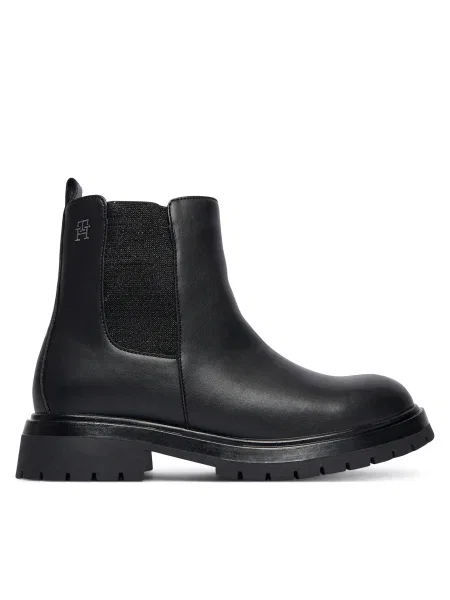 Botine Tommy Hilfiger Chelsea Boot D negru