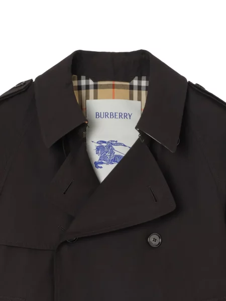 Trópusi mintás levágott héjkabát Burberry fekete