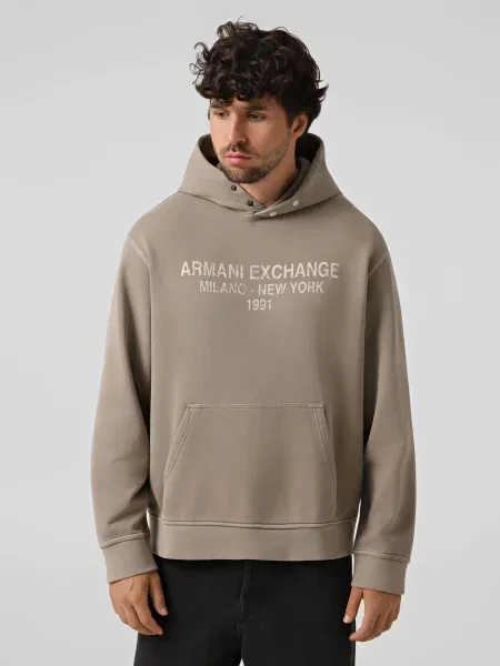 Худі Armani Exchange бежевий