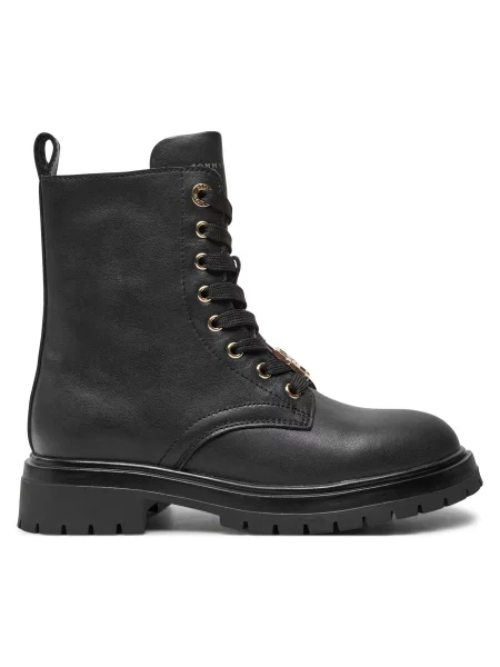 Žygio batai Tommy Hilfiger Lace Up Bootie M juoda