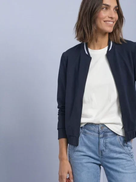 Street One bluza z kapturem Kobiety Modal 36 niebieski