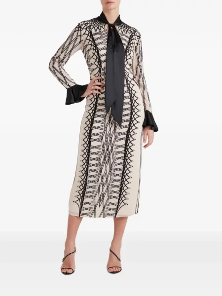 Rochie midi Temperley London cu funde