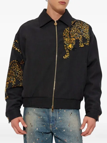 Яке Versace с принт черно