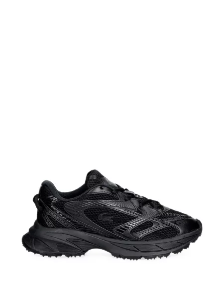 Sneakerși Lacoste plasă negru