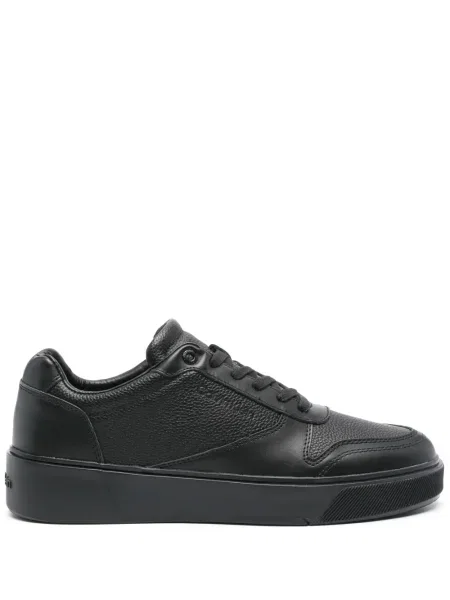 Sneakerși Calvin Klein din piele negru